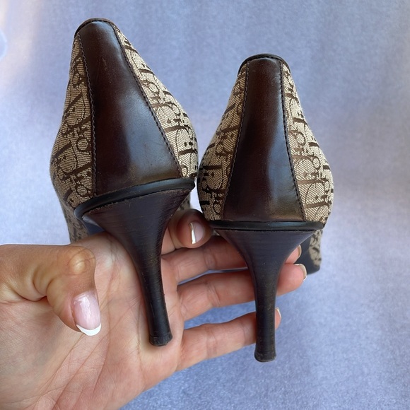 Christian Dior brown monogram heels - Picture 11 of 16